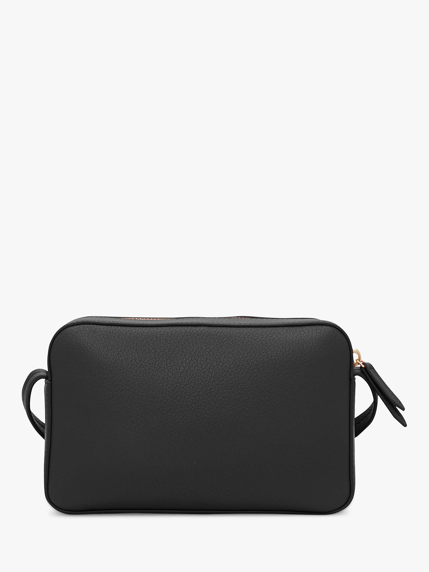 Buy DKNY Seventh Avenue Leather Camera Cross Body Bag, Black Online at johnlewis.com