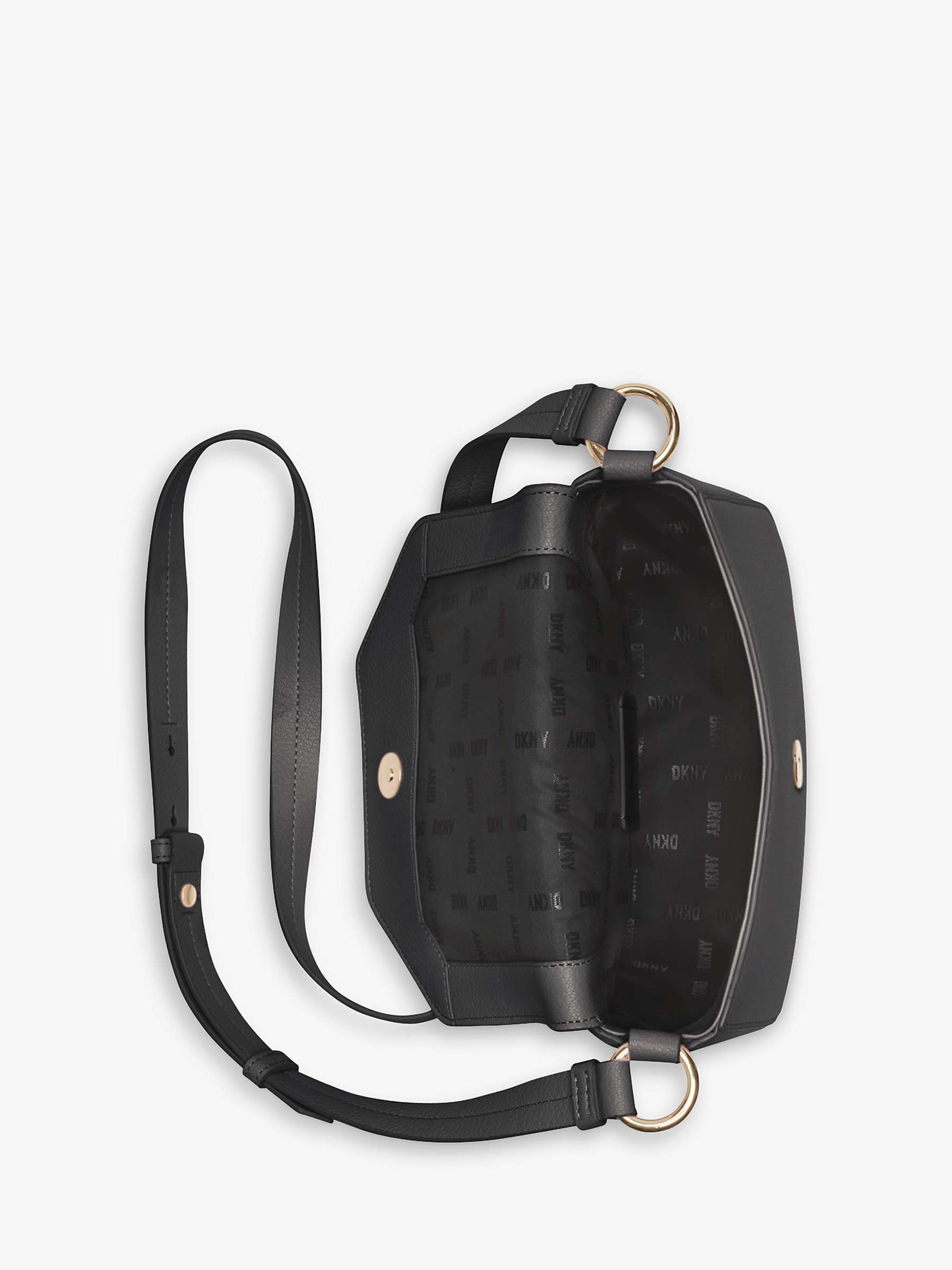 Buy DKNY Seventh Avenue Leather Small Flap Over Cross Body Bag Online at johnlewis.com