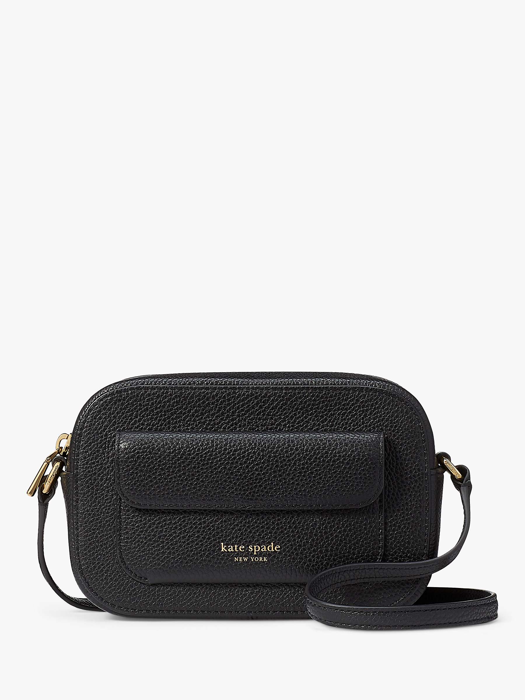 Buy kate spade new york Ava Leather Cross Body Bag, Black Online at johnlewis.com