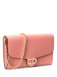 Lauren Ralph Lauren Adair Leather Cross Body Bag, Pink Mahogany