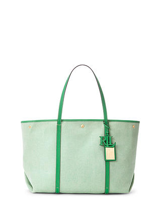 Lauren Ralph Lauren Emerie Tote Bag, Green at John Lewis & Partners