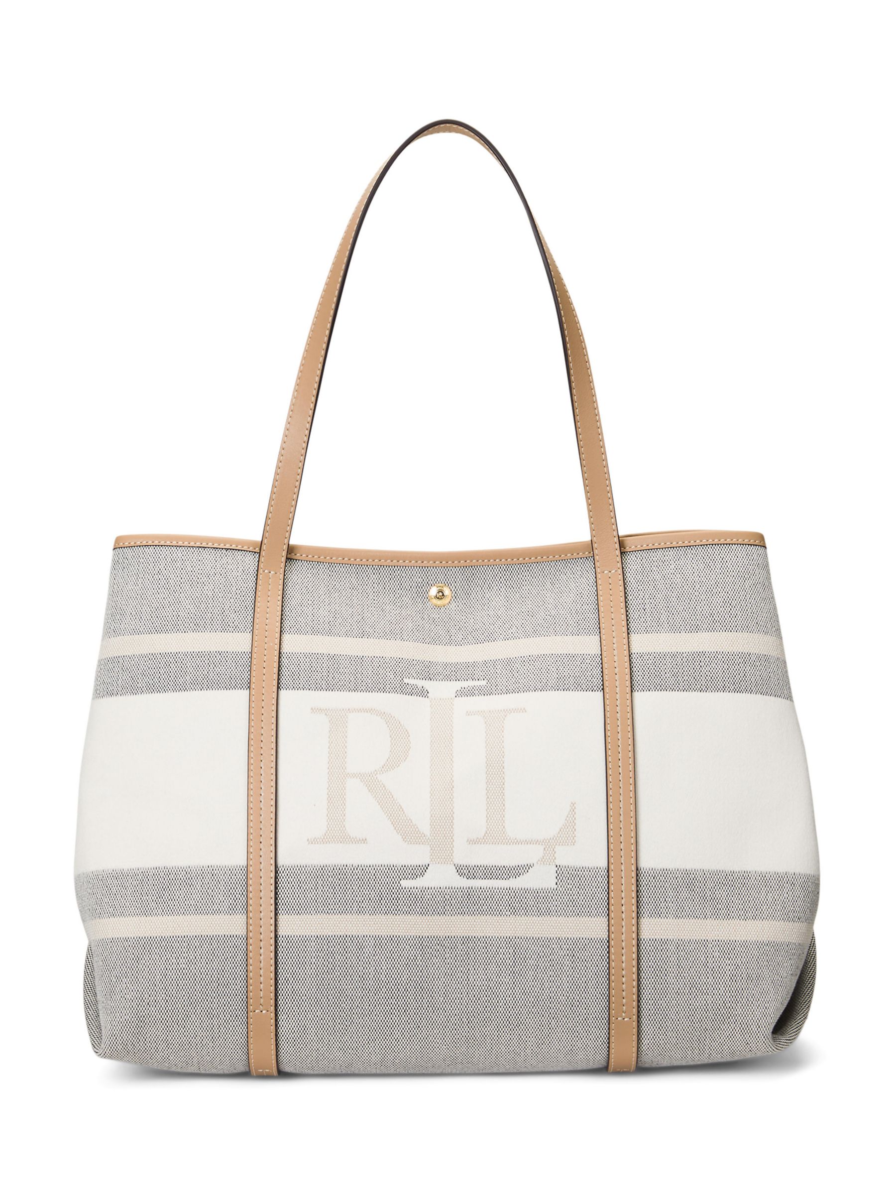 Buy Lauren Ralph Lauren Emerie Logo Tote Bag, Cream/Multi Online at johnlewis.com
