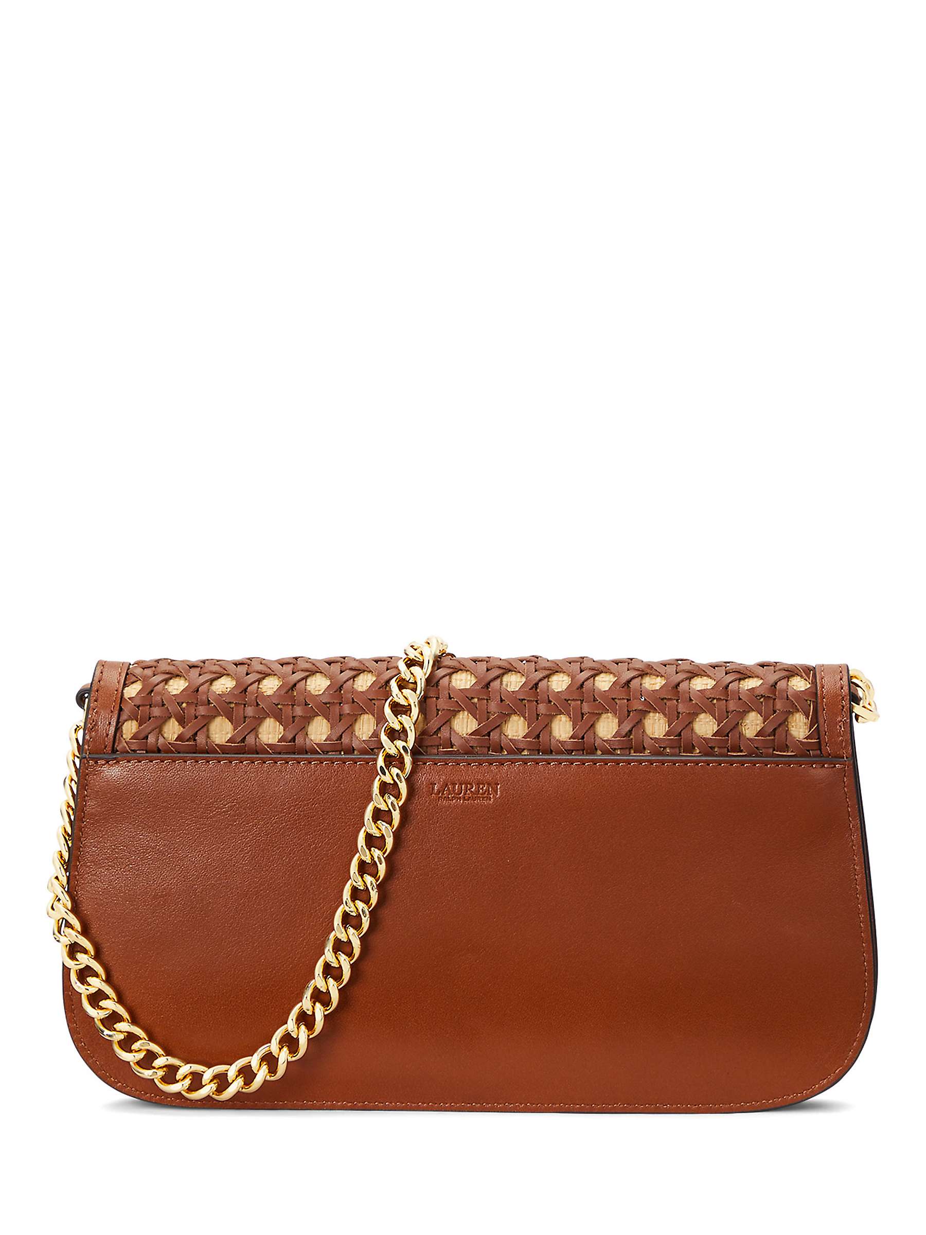 Buy Lauren Ralph Lauren Tanner Raffia Chain Strap Shoulder Bag Online at johnlewis.com