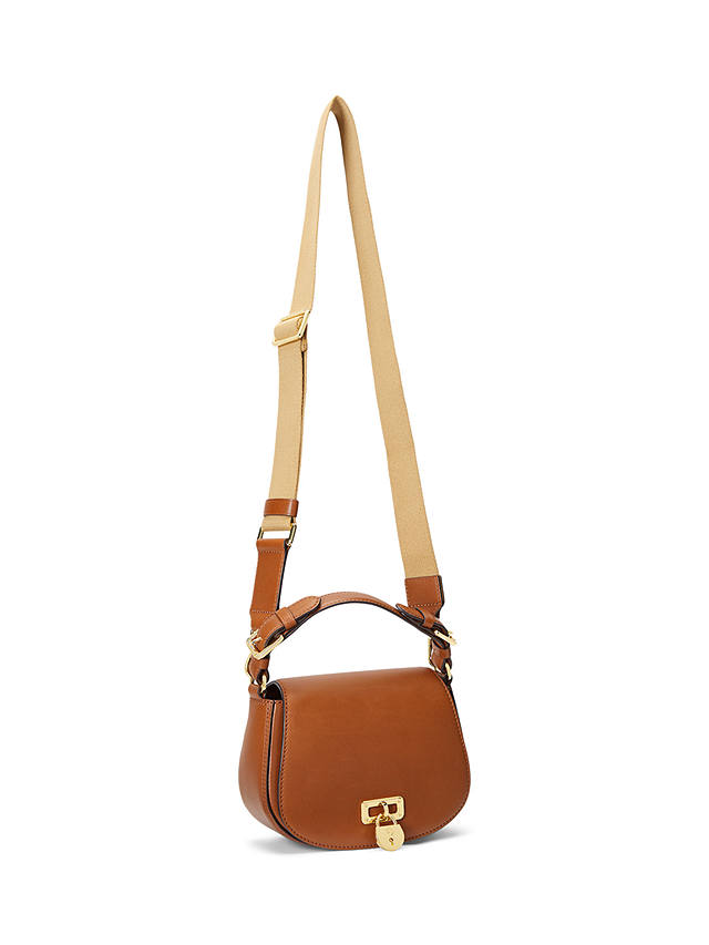 Lauren Ralph Lauren Tanner Leather Cross Body Bag, Lauren Tan