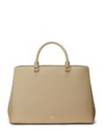 Lauren Ralph Lauren Hanna 37 Leather Satchel Bag, Birch Tan