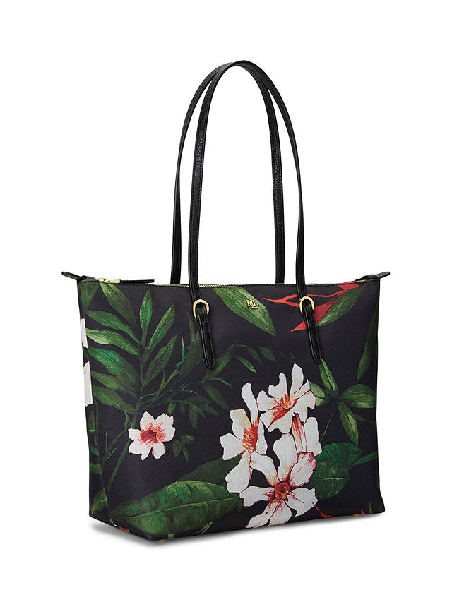 Lauren Ralph Lauren Keaton 26 Lankester Garden Print Tote Bag, Black/Multi