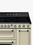 Smeg Victoria TR93I 90cm Electric Range Cooker with Induction Hob, Cream