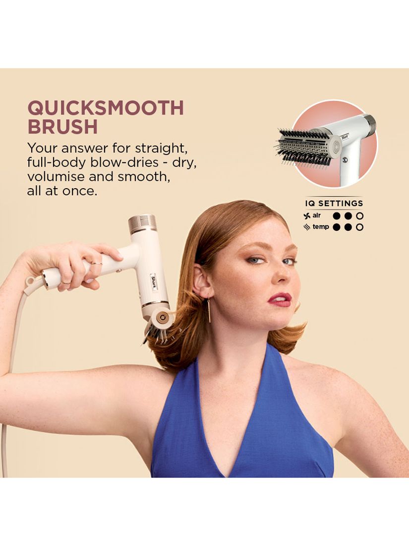 Shark HD331UK SpeedStyle RapidGloss Finisher & High-Velocity Hair Dryer for Straight & Wavy Hair, Silk