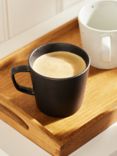 John Lewis Glazed Stoneware Coffee Mug, 230ml, Black