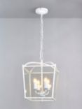 John Lewis Carlita Lantern Ceiling Light, White