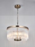 John Lewis Lexton Chandelier Ceiling Light, Matte Antique Brass