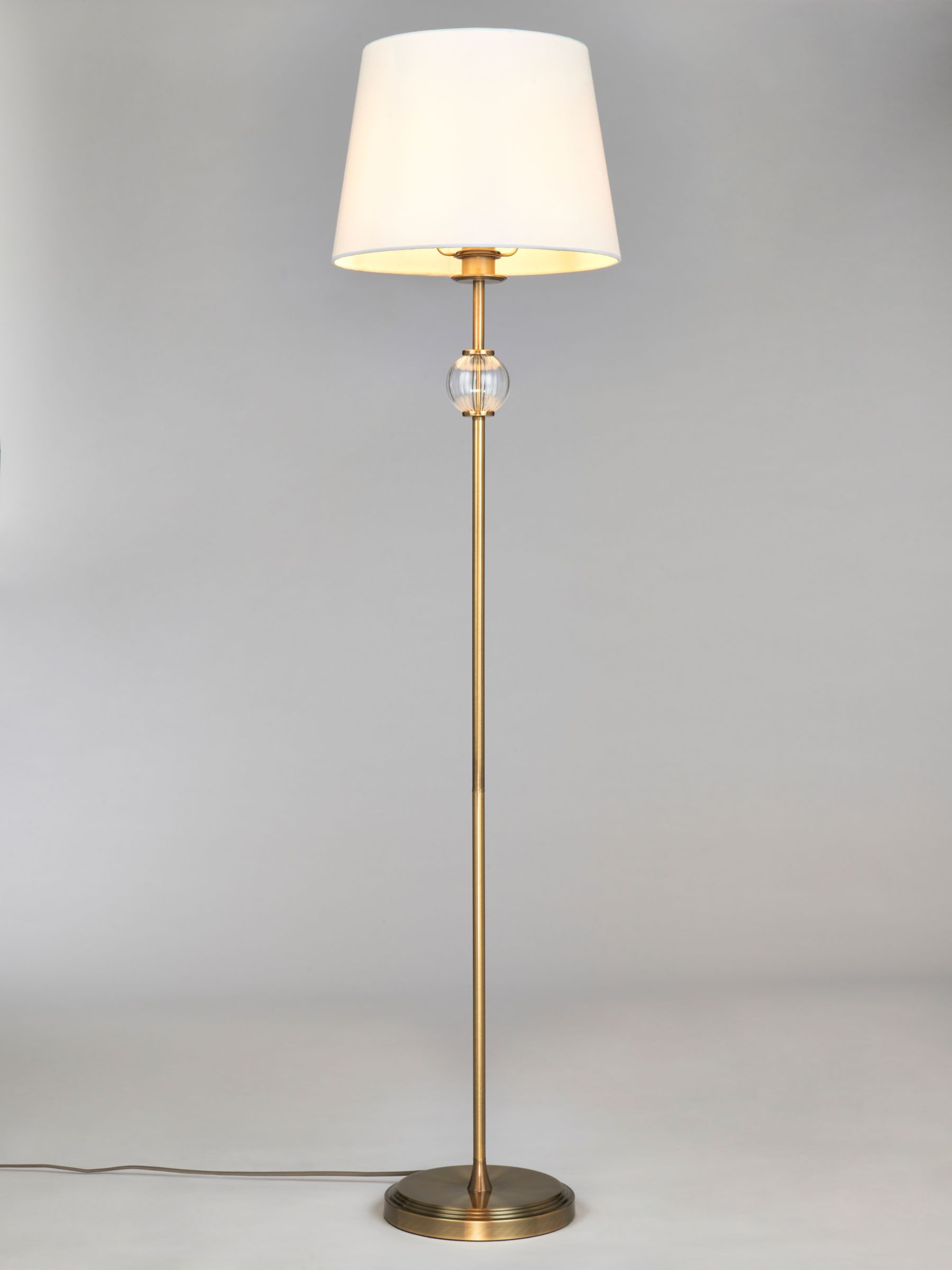 John Lewis Haverstock Floor Lamp, Antique Brass