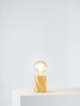 John Lewis Twist Bulbholder Table Lamp, Buttermilk Gloss
