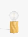 John Lewis Twist Bulbholder Table Lamp, Buttermilk Gloss