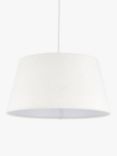 John Lewis Michelle Boucle Tapered Lampshade, White