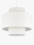 John Lewis Michelle Boucle Lampshade, White