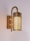 John Lewis Craft Outdoor Wall Light, Gold