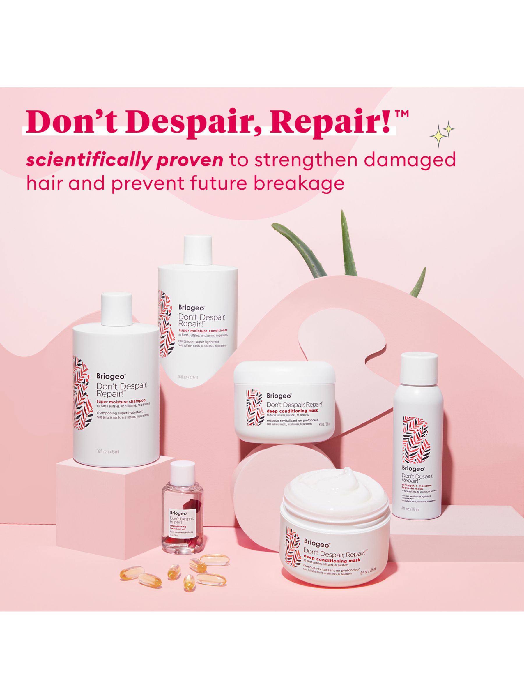 Briogeo Don’t Despair, Repair!™ Strength & Repair Solutions Set for Dry Damaged Hair 9