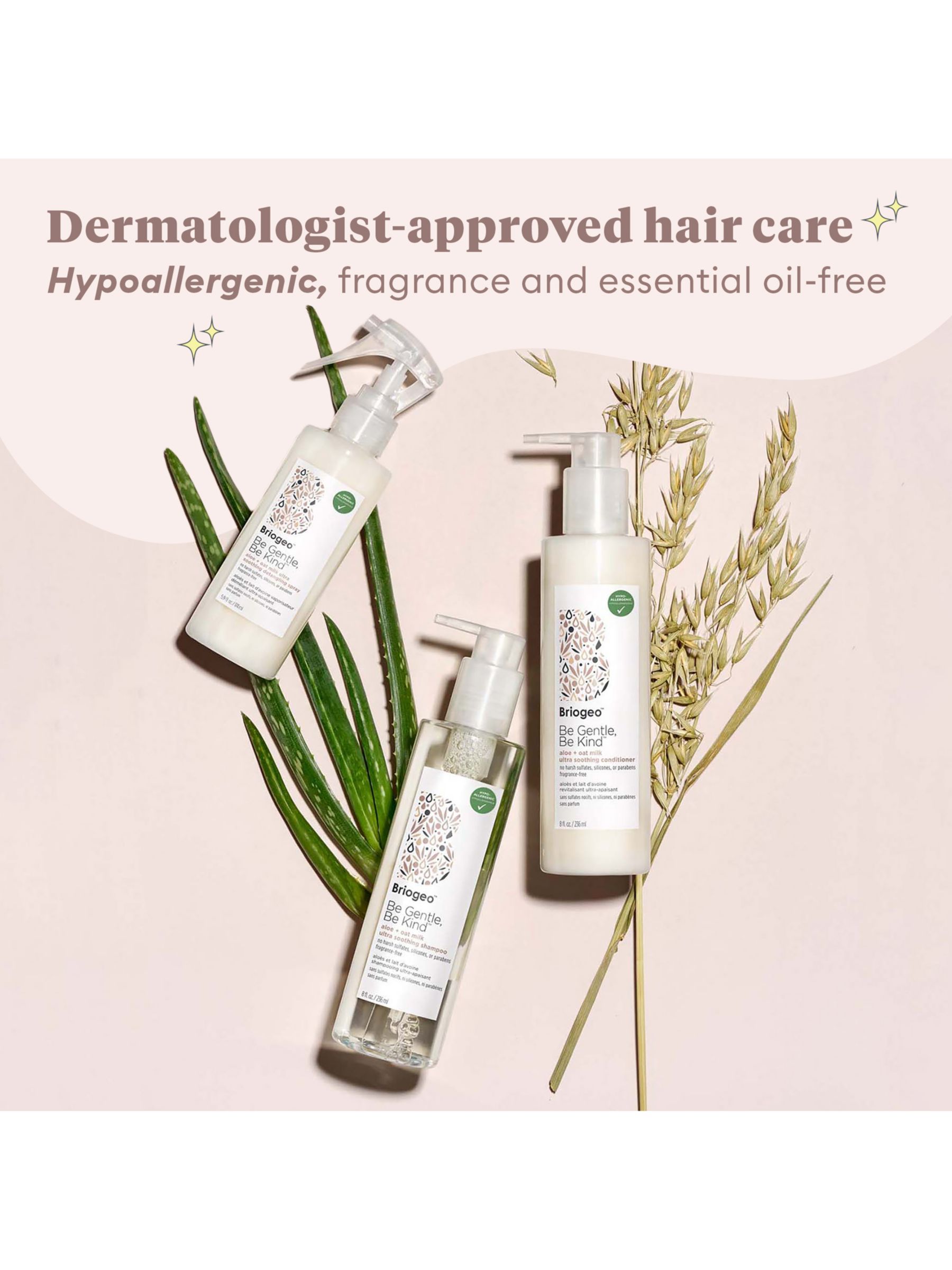 Briogeo Be Gentle, Be Kind™ Aloe + Oat Milk Ultra Soothing Shampoo, 236ml 2