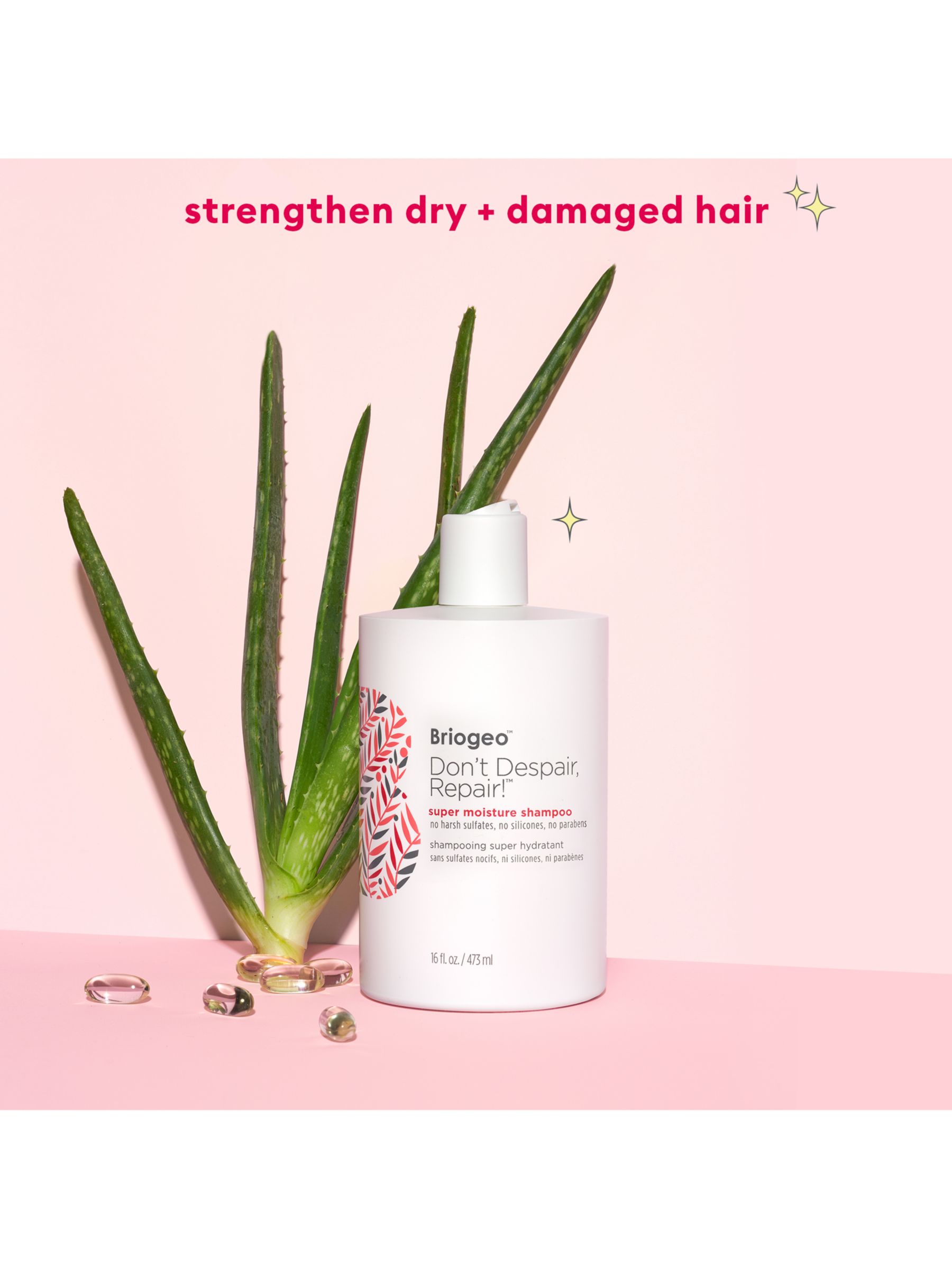 Briogeo Don’t Despair, Repair!™ Rosehip + Algae Super Moisture Shampoo, 473ml 3