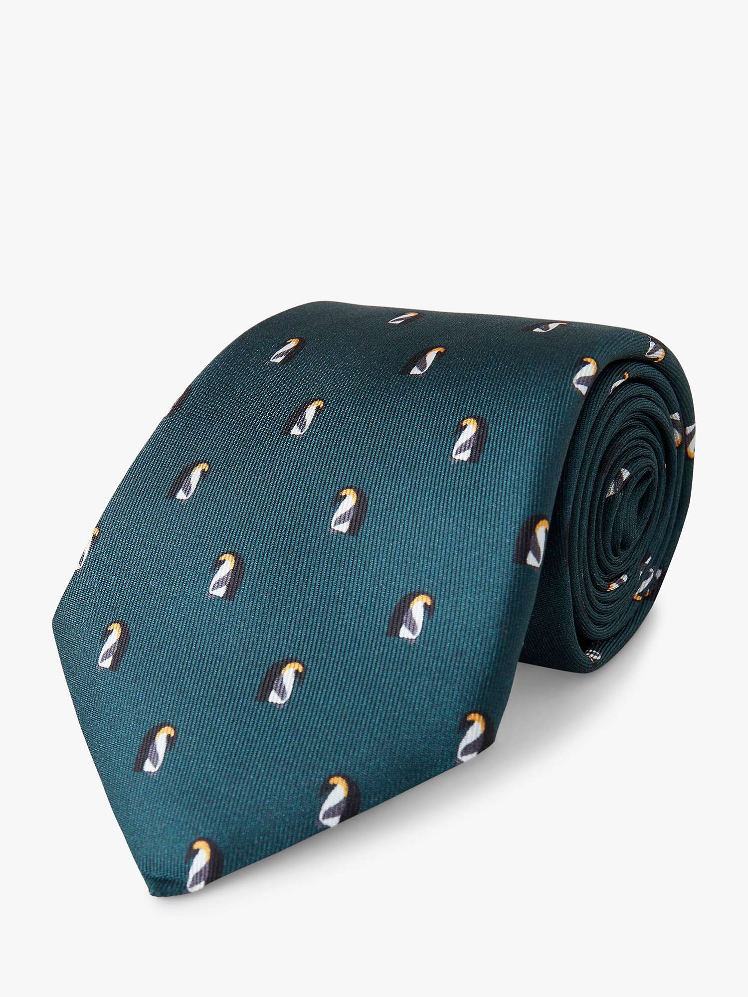 Buy Mulberry Silk Penguin Tie, Mulberry Green Online at johnlewis.com