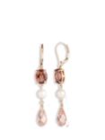 Lauren Ralph Lauren Pearl Bead Linear Drop Earrings, Gold/Pink