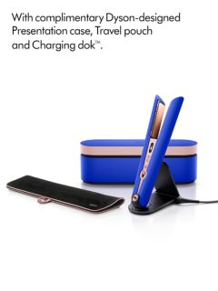 Dyson Corrale Hair Straightener with Complimentary Gift Case, Blue Blush