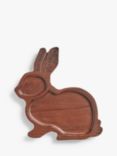John Lewis Easter Bunny Carbonised Ash Wood Serving Board, Natural