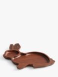 John Lewis Easter Bunny Carbonised Ash Wood Serving Board, Natural