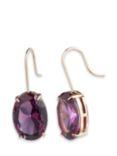 Lauren Ralph Lauren Oval Stone Drop Earrings, Gold/Purple