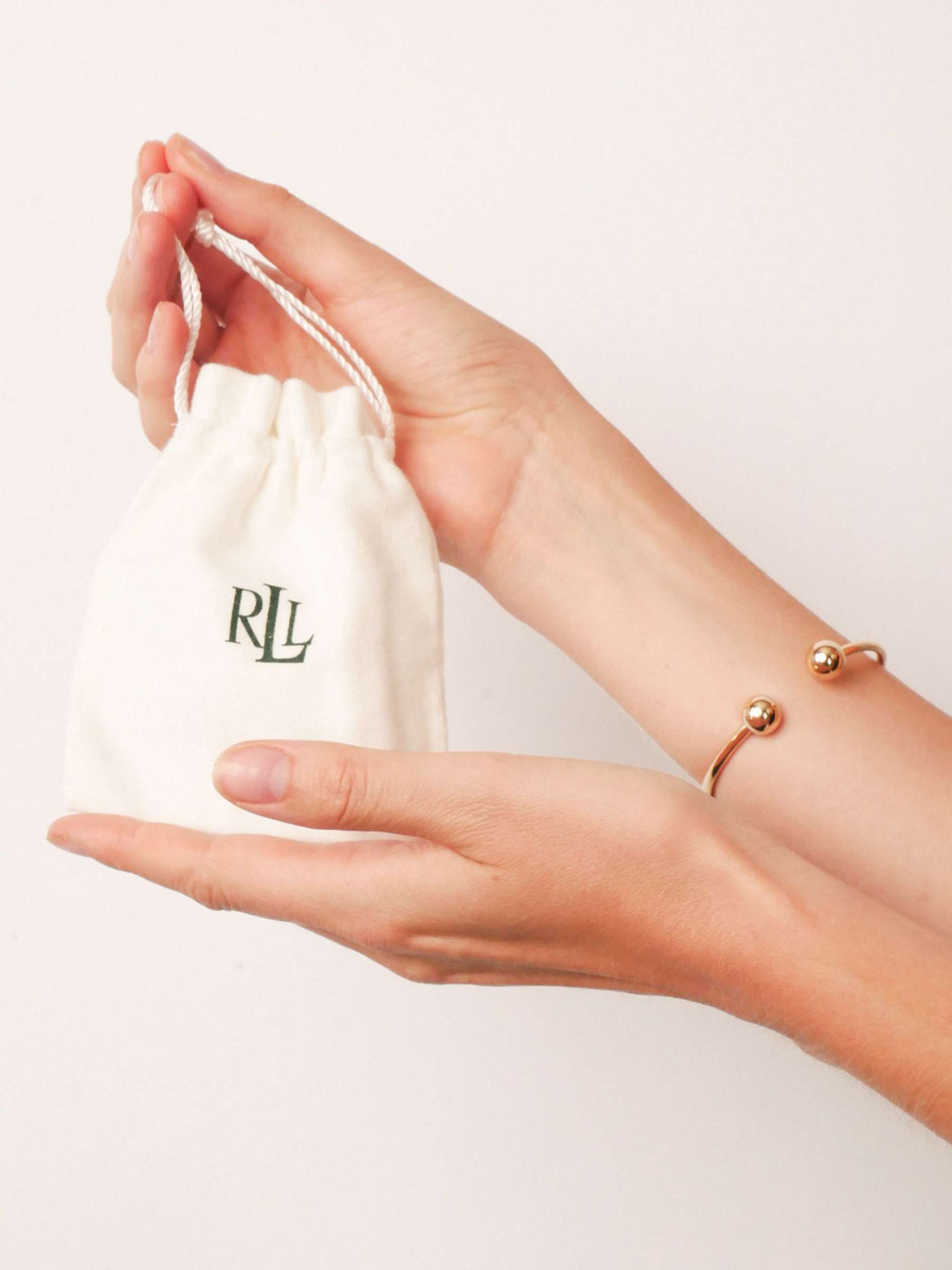 Buy Lauren Ralph Lauren Script Logo Hoop Earrings, Gold Online at johnlewis.com