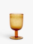 John Lewis Bubble Wine Glass, 345ml, Amber