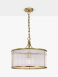 John Lewis Noto Pendant Ceiling Light, Matte Antique Brass