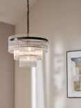 John Lewis Boston Tier Pendant Ceiling Light, Clear