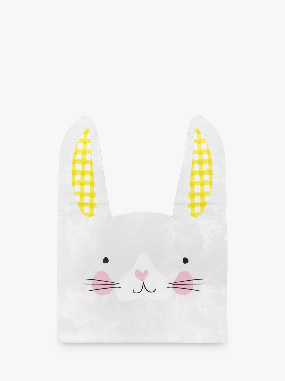 Talking Tables Bunny Shaped Paper Napkins, Multi, Pack of 20 £5.00