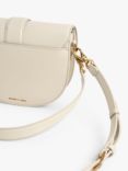 CHARLES & KEITH Gabine Faux Leather Saddle Bag, Cream