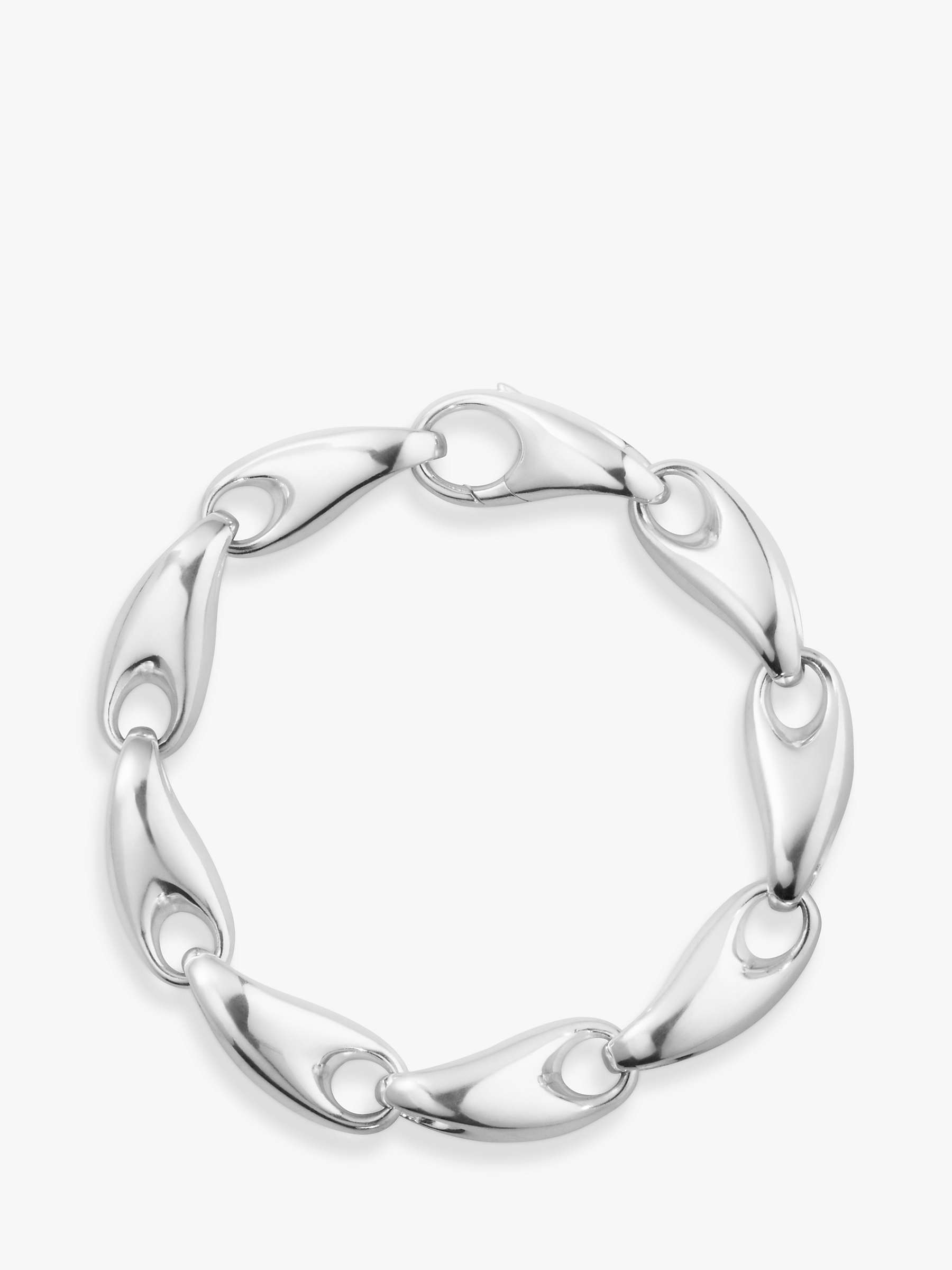 Buy Georg Jensen Rabun Link Bracelet, Silver Online at johnlewis.com