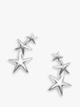 Simply Silver Mini Star Stud Earrings, Silver