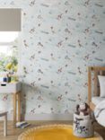 little home at John Lewis Space Rockets Wallpaper, Multi