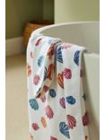 John Lewis Kids' Sea Shells Cotton Hooded Towel, Multi