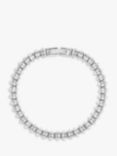 Jon Richard Cubic Zirconia Navette Bracelet, Silver