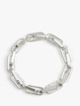 Jon Richard Double Chain Stretch Bracelet, Silver