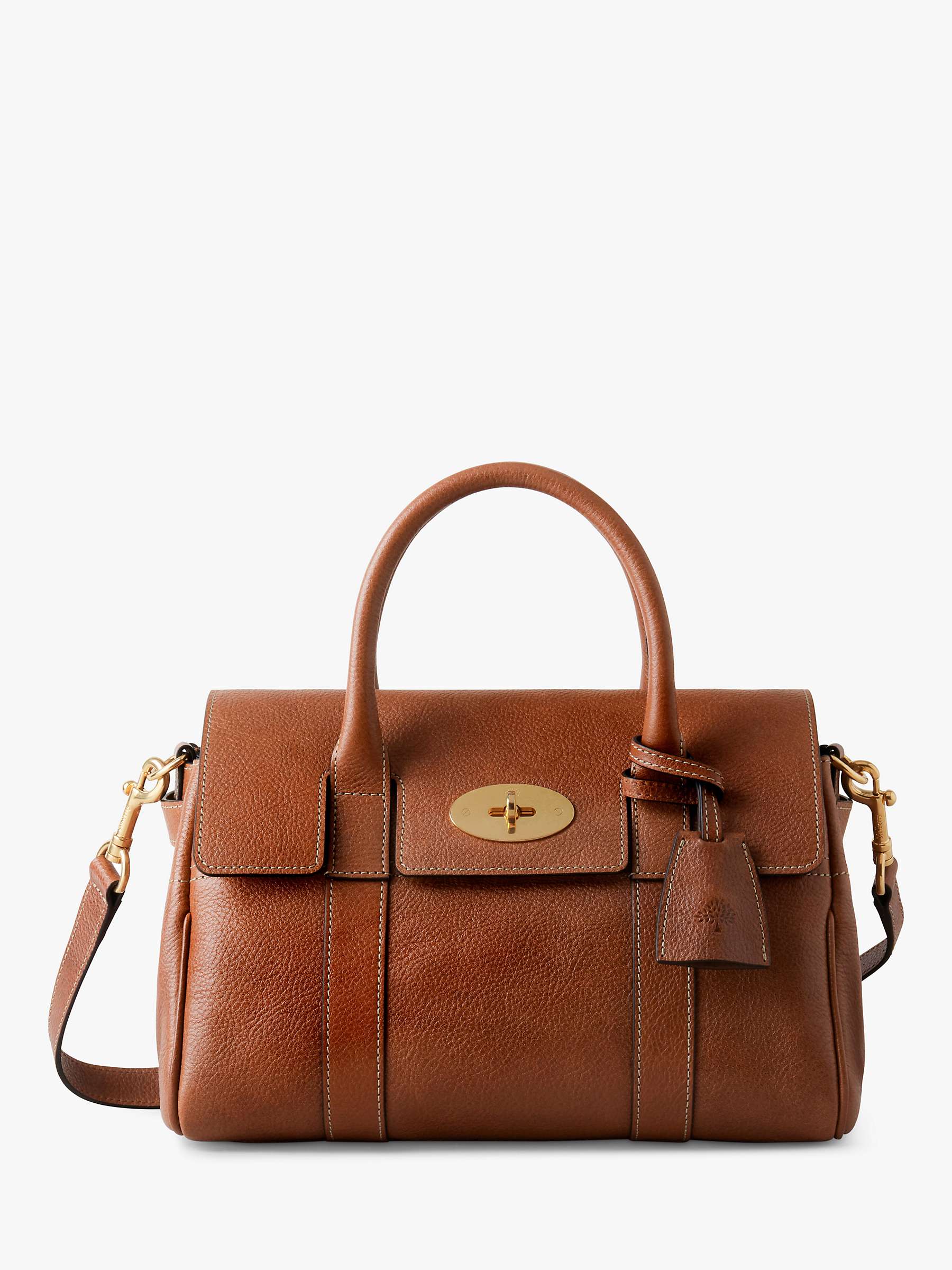 Buy Mulberry Bayswater Natural Vegetable Tanned Leather Satchel, Oak Online at johnlewis.com
