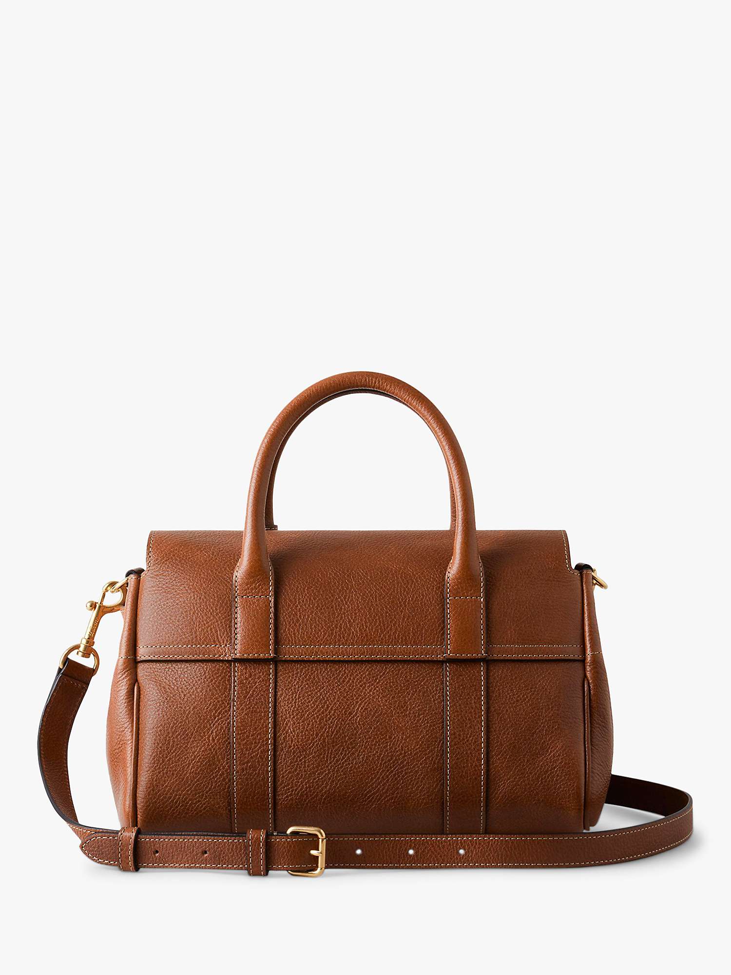 Buy Mulberry Bayswater Natural Vegetable Tanned Leather Satchel, Oak Online at johnlewis.com