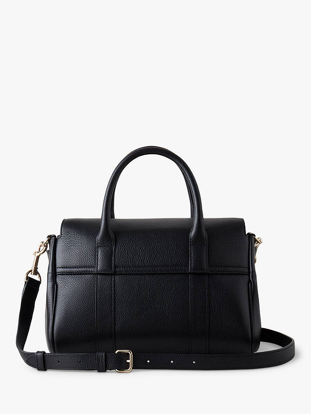 Mulberry Bayswater Small Classic Grain Leather Satchel, Black