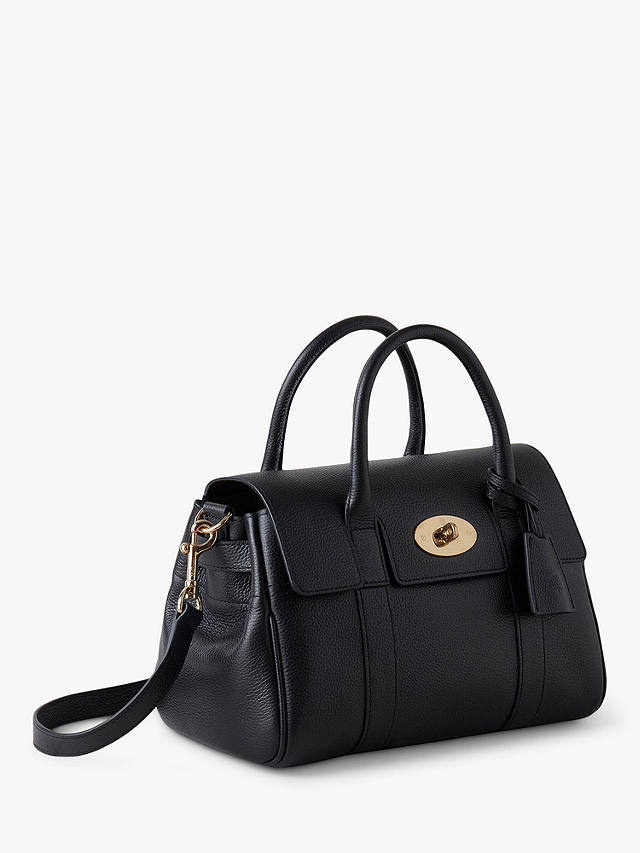 Mulberry Bayswater Small Classic Grain Leather Satchel, Black
