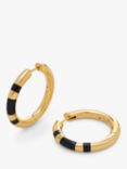 Monica Vinader x Kate Young Tiger Eye Gemstone Hoop Earrings, Gold