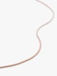 Monica Vinader 17" Fine Chain Necklace, Rose Gold