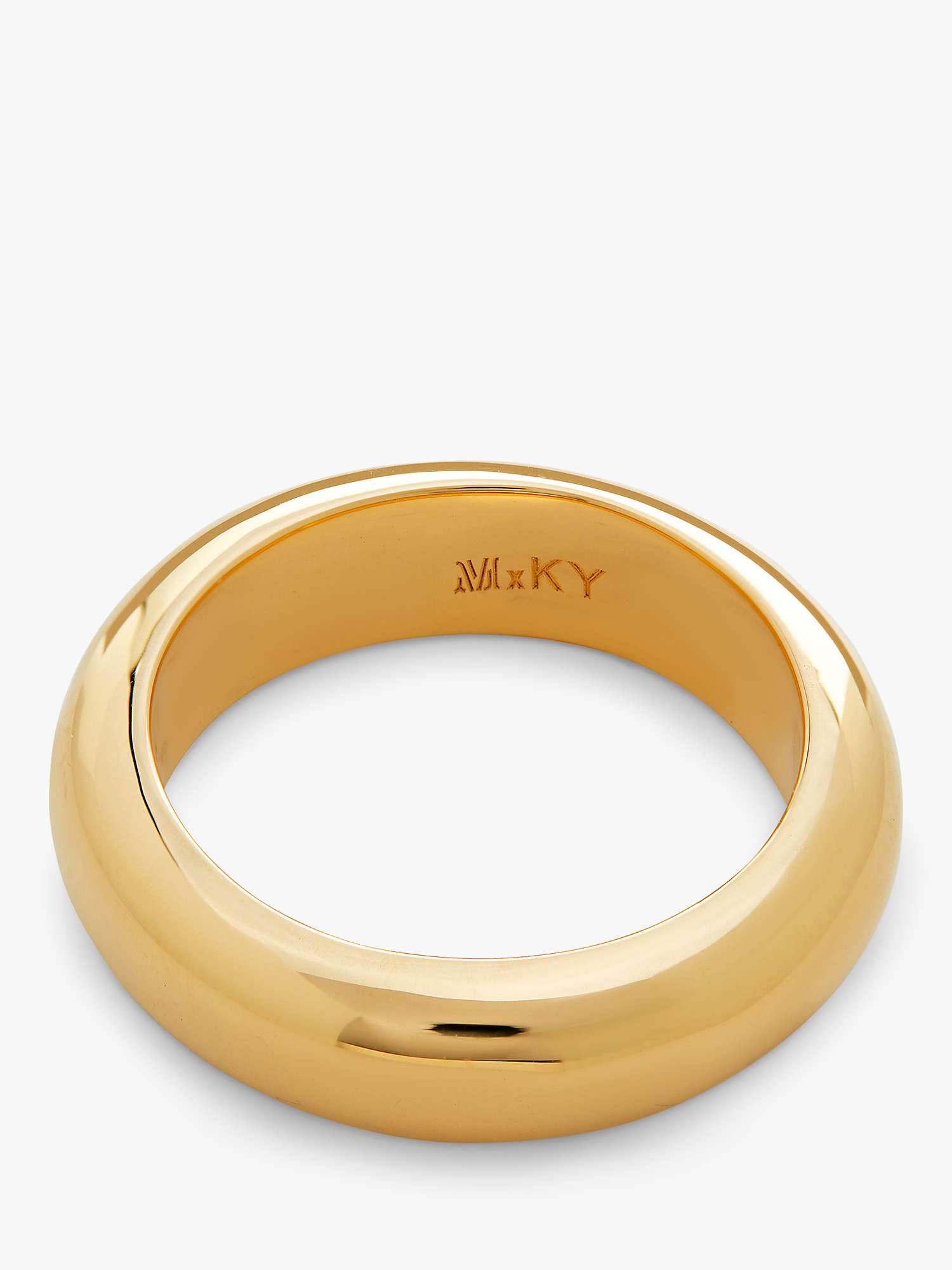 Buy Monica Vinader Kate Young Stacking Band Ring, Gold Online at johnlewis.com