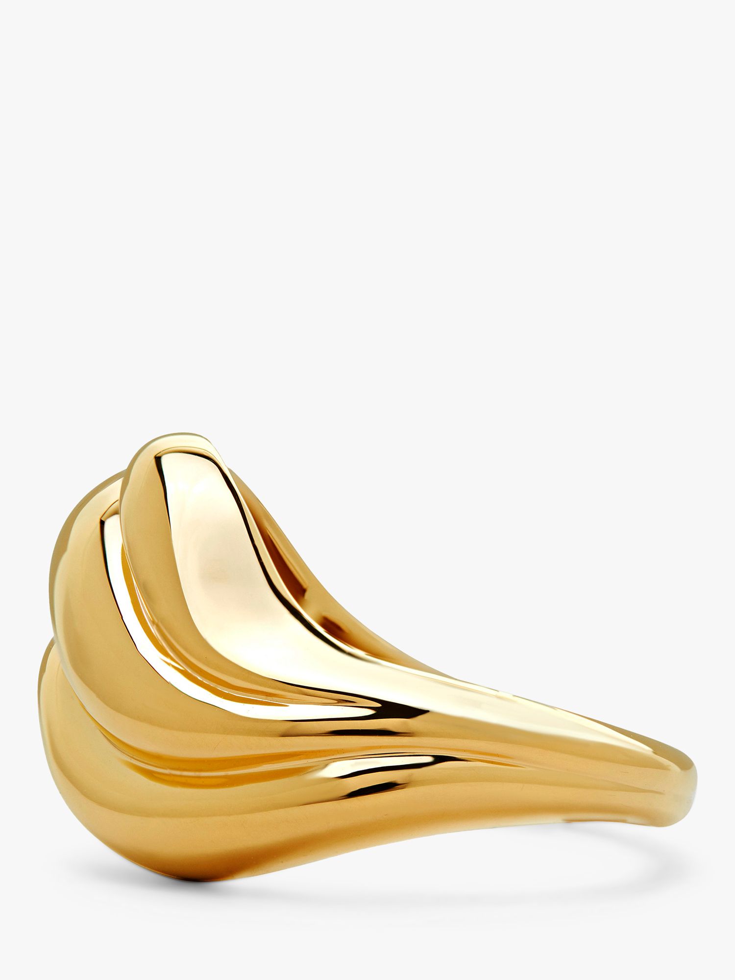 Buy Monica Vinader Swirl Ring, Gold Online at johnlewis.com